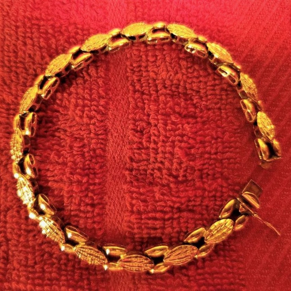 COPY - 14K Gold Liink Bracelet 7" Pristine